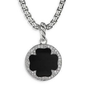 David Yerman Clover Black Onyx Pendent